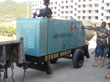 小型柴油泵HBT40D-1407施工現場